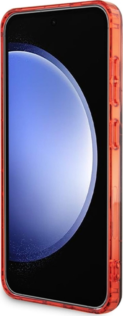 Mbajtëse telefoni AMG Transparent Bicolor MagSafe për Samsung Galaxy S24, transparente, me magnet, e zezë