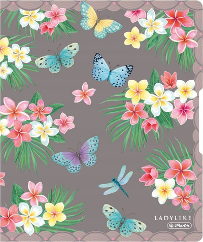 Dosje unazore Herlitz Ladylike Butterflies, A4, PP, shumëngjyrëshe