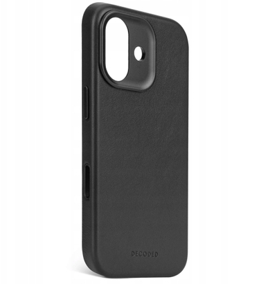 Këse telefoni Decoded Leather Backcover për Apple iPhone 17, MagSafe, lëkurë natyrale, e zezë