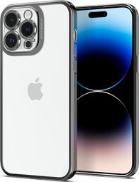 Mbulesë telefoni Spigen Optik Crystal për iPhone 14 Pro, transparente, kornizë gri