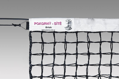 Rrjetë tenisi POKORNY Sport 12.8x1.08m, PVC, me litar çeliku, e zezë