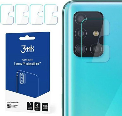 Lente mbrojtëse për telefon 3MK për Samsung Galaxy A51 5G, 4 copë