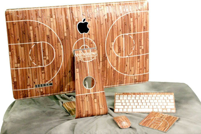 Skin mbrojtës Nexgen Skins për iMac 27, set komplet, dizajn Hardwood Classic 3D