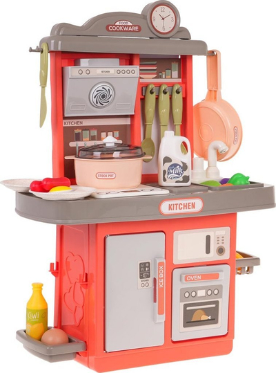 Kuzhinë lodër Ramiz Kitchen Appendix, 35 elementë, me tinguj, rozë