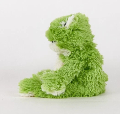 Lodër pelushi Warmies Plush Frog MINI, e ngrohshme, me erë livandoje, jeshile