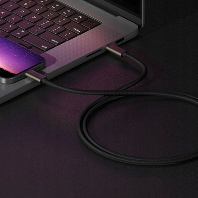 Kabllo USB C Ringke, USB 3.2 Gen 2x2, 240W, 2m, e zezë