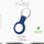 Mbulesë silikoni Puro ICON për Apple AirTag me karabinë, blu navy