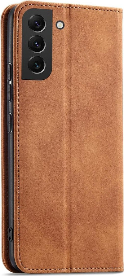 Këllëf telefoni Hurtel Magnet Fancy Case Samsung Galaxy S23+, tip portofol, me qendrim, kafe