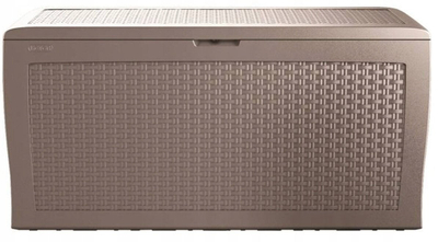 Кутија за градина Keter Samoa Rattan Box, 270L, капучино