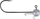 Кука џиг Mikado Jaws Stinger Eye Jig BN, 20g, удица 8/0, 3 парчиња