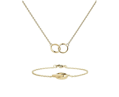 Set qafore dhe byzylyk për femra Daniel Wellington, të arta