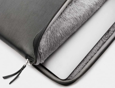 Mbrojtëse laptopi Trunk Case MacBook 13\", lëkurë, për MacBook 13\", e zezë