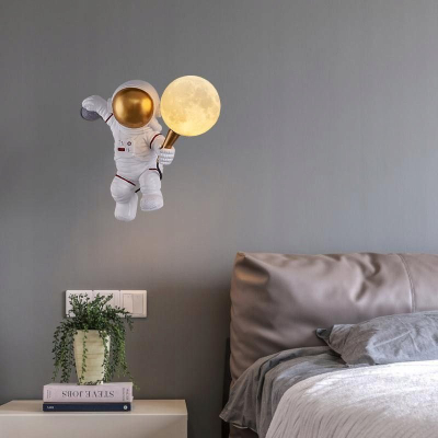 Lampë muri Artdeco AMTL Astronaut, LED, 34cm, e bardhë
