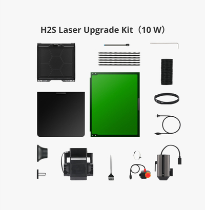 Kit lazer përmirësimi Bambu Lab H2S, 10W, për gravurë dhe prerje