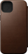 Mbrojtëse folio Nomad Modern Leather për iPhone 14 Plus, lëkurë e vërtetë, Rustic Brown