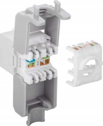 Modul rrjeti Wentronic Goobay KeyStone CAT 6a RJ45, 500MHz, i bardhë