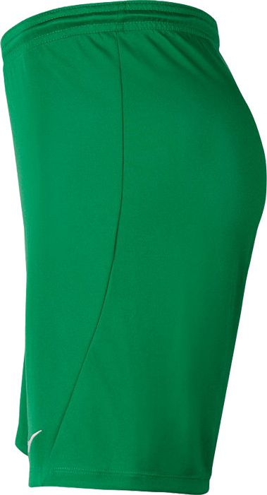 Shorce futbolli për kalamaj Nike Park III Knit Jr BV6865-302, Dri FIT, 100% poliester, jeshil
