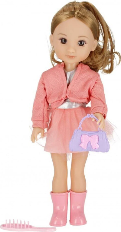 Kukull MEGA CREATIVE Doll With Accessories, 36cm, me aksesore dhe tinguj, roze