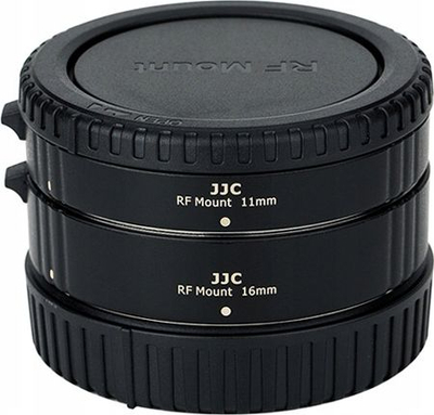 Set tuba zgjatues makro JJC AF për Canon EOS RF R RP, 2 pjesë, i zi