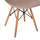 Karrige ngrënie TWIST HM8460.55, set 2 copë, polipropilen, dru ahu, cappuccino