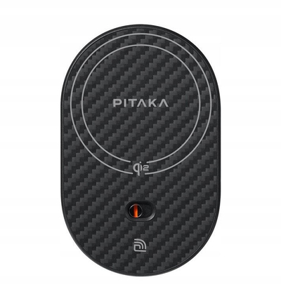 Mbajtës telefoni për makinë PITAKA MagEZ Car Mount Pro 2, karikim wireless Qi2, magnetik, i zi