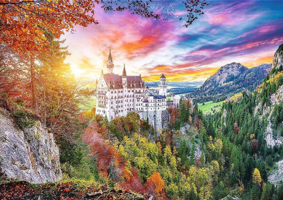 Puzzle Trefl View of Neuschwanstein Castle Germany, 500 copa, 48 x 34 cm, shumëngjyrësh
