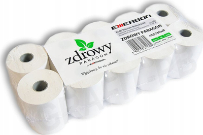 Rola termike Emerson Zdrowy Paragon, 57mm x 30m, set 120 copë, të bardha