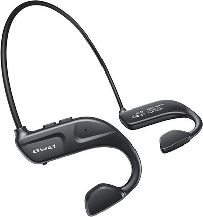 Kufje sportive Bluetooth Awei A889 Pro, bone conduction, IPX4, të zeza