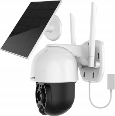 Kamerë sigurie Foscam B4, 4MP, IP WiFi, me panel diell, e bardhë