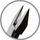 Kthetra profesionale për thonj Activeshop Podoland 03, çelik inox, 1.6 cm, metalike