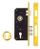 Брава за врата LOB MORTISE LOCK KALE 2000, со картичка, бронза