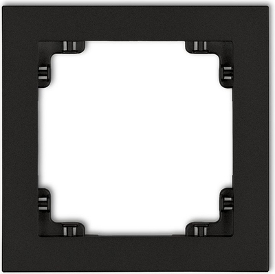 Kornizë për priza Karlik Deko, 90.20 x 90.20 x 12.90 mm, e zezë, mat (12DR-1)