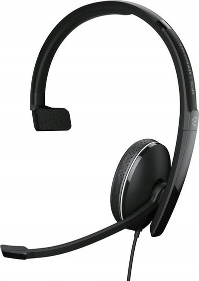 Kufje me mikrofon Epos Adapt 135T, mono, USB A dhe 3.5mm, të zeza