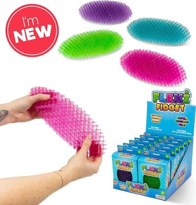 Lodër sensoriale Flexi Fidget Worm Large, madhësi e madhe, shumëngjyrëshe