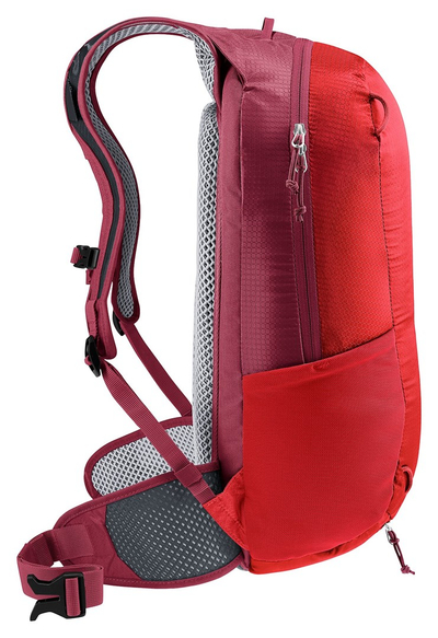 Çantë turistike Deuter Race 16, 16L, sistem ventilimi AirStripes, e kuqe cherry