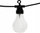 Garlandë diellore LED, 10 LED, 500 cm, e zezë