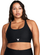 Bra sportive Under Armour Project Rock All Train Crossback, për femra, mbështetje mesatare, e zezë