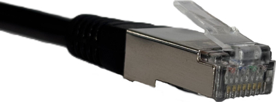 Kabllo rrjeti Netrack Patch Cord RJ45 Cat 6 FTP F UTP, 3m, e zezë