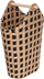 Mbajtëse letrash higjenike Homemaison Natural Black, 49.5 x 36.5 x 24.5 cm, natyrale e zezë