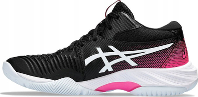 Këpucë volejbolli Asics Netburner Ballistic FF MT 3 W, për goca, të zeza me rozë