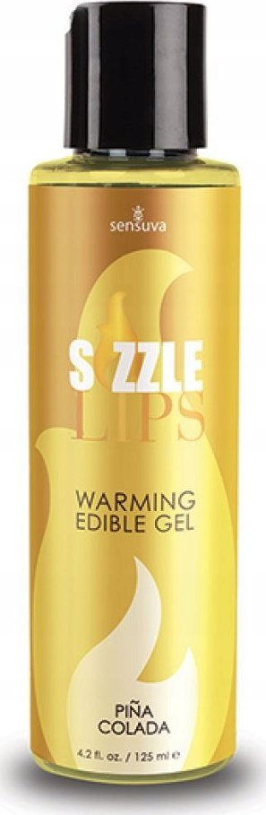 Xhel ngrohës i ngrënshëm Sensuva Sizzle Lips, 60ml, efekt ngrohës, për çift