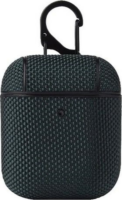 Mbulesë Beline për AirPods 1/2, TPU, me karabinë, jeshile