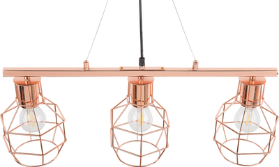 Lampë varëse ORNE Metal, me 3 llampa, metal bakër