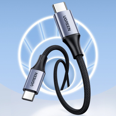 Kabllo USB Ugreen USB C në USB C 90440, 2 m, 240W, gri
