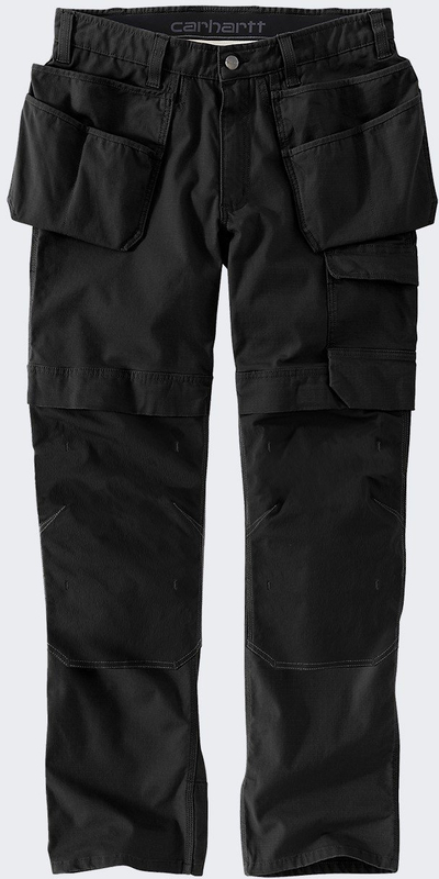 Pанталони за работа Carhartt Steel Multi Pocket, W40 L30, со многу џебови, црни