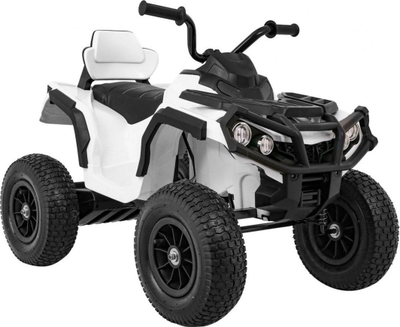 Katërçikël elektrik Ramiz ATV Air, 12V, për fëmijë, i bardhë