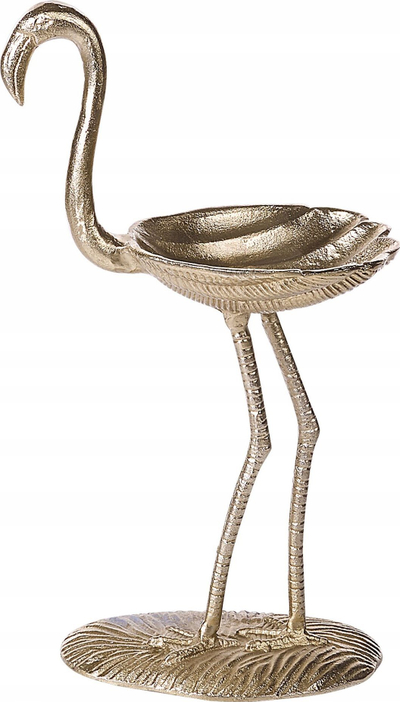 Figurinë zbukuruese SANEN Flamingo, metal, 57 cm, ngjyrë ari