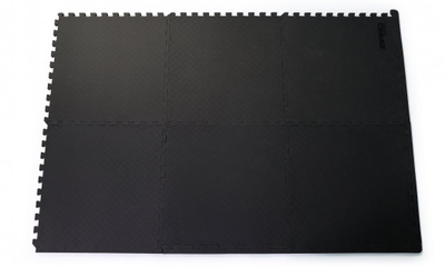 Tapet fitnesi Zipro Puzzle Modular, 6 copë, 60x60cm/12 mm, të zeza