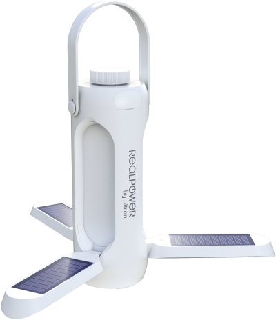 Dritë e jashtme RealPower LED Outdoor Light 190, solare, 6000 mAh, e bardhë