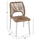 Set Tavolinë 120×80 cm + 4 karrige me litar,"HM11534.01", bardhë